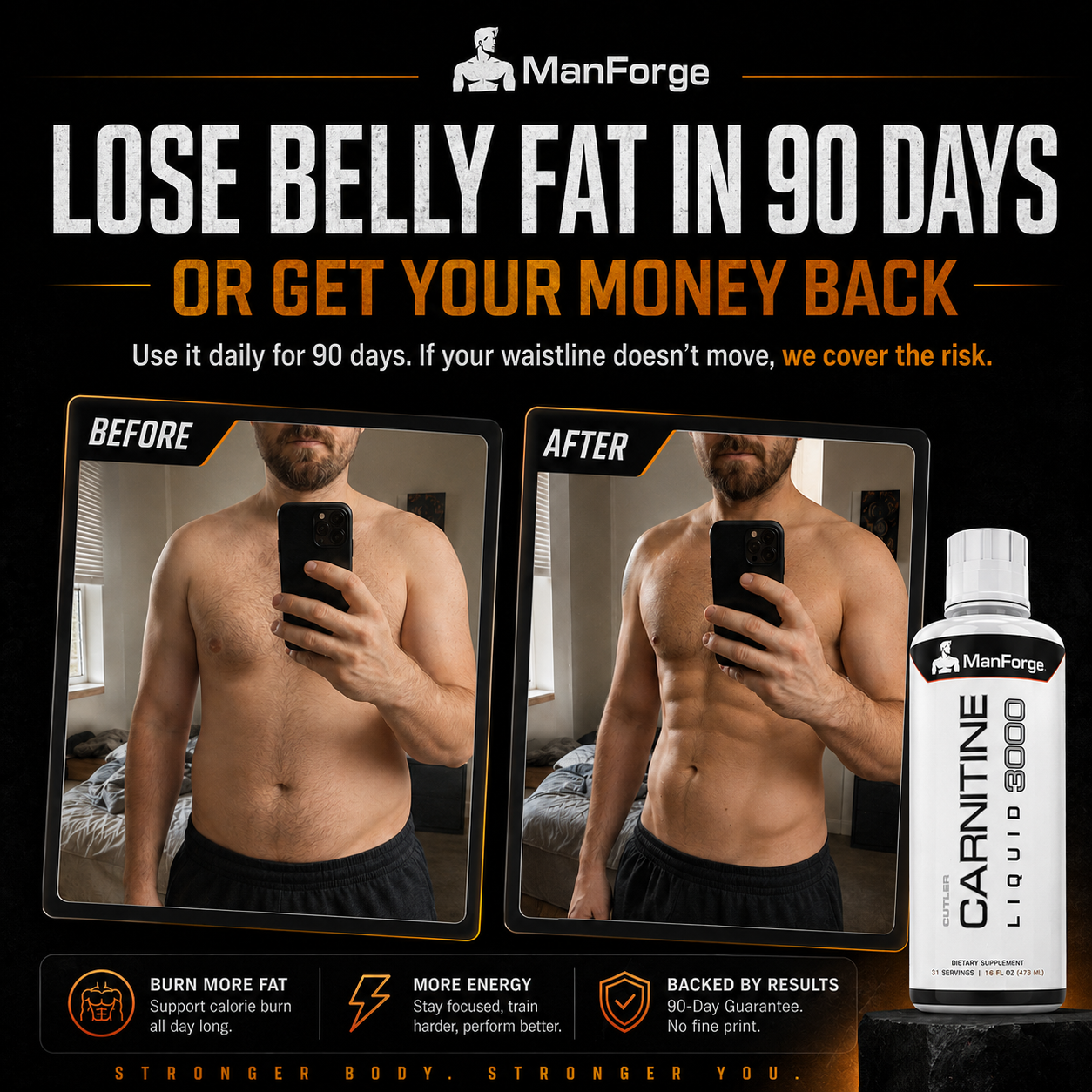 ManForge Liquid L-Carnitine 3000MG