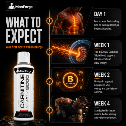 ManForge Liquid L-Carnitine 3000MG